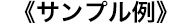 サンプル例